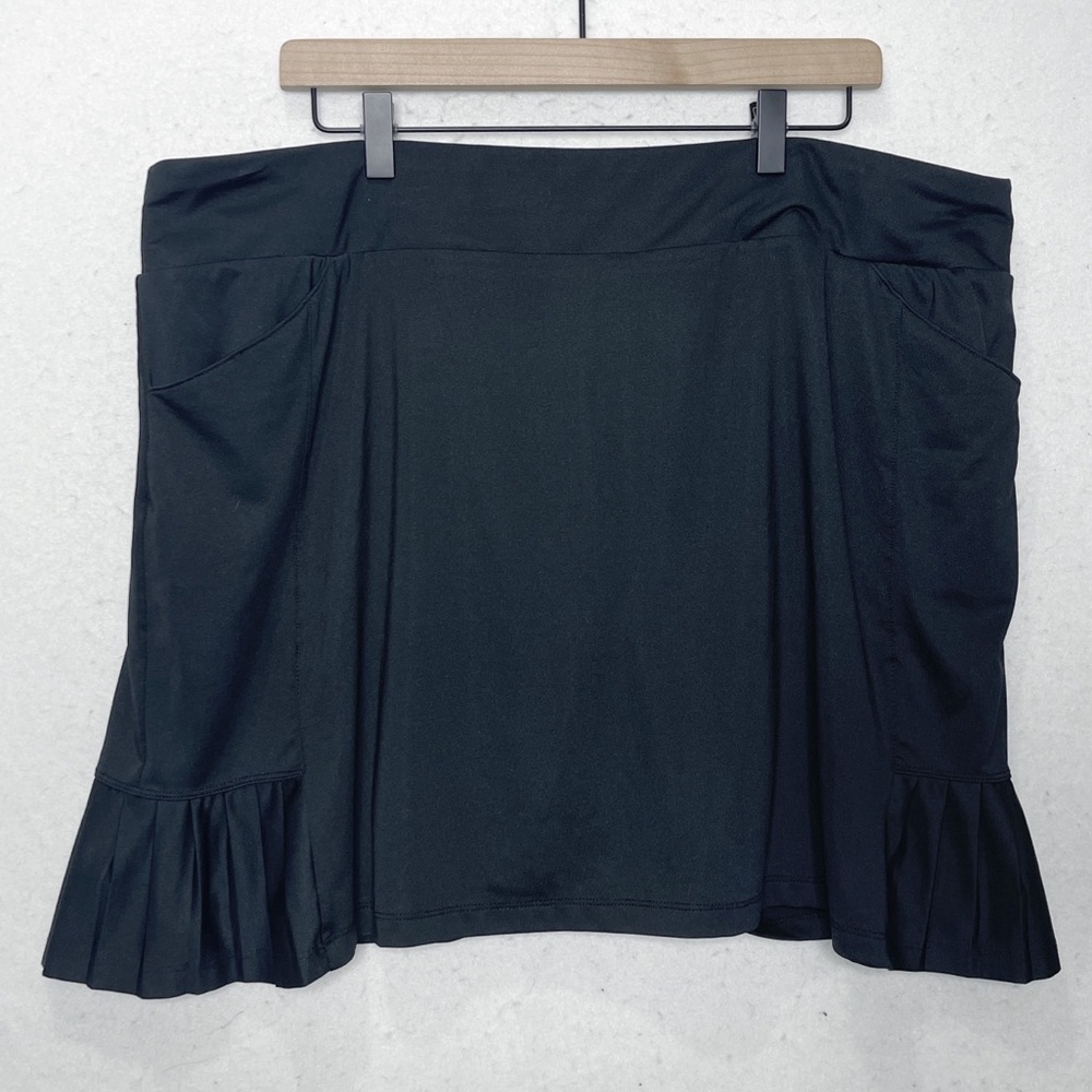 TAIL Onyx Black Pleated Skorts Pockets Golf Activewear Size XL